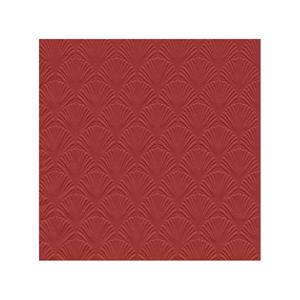 Ihr 32x Luxe 3-laags servetten met patroon donker rood 33 x 33 cm -