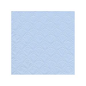 Ihr 32x Luxe 3-laags servetten met patroon ijs blauw 33 x 33 cm -