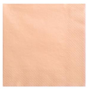 PartyDeco 60x Papieren tafel servetten zalmroze 33 x 33 cm -