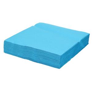 Santex Feest servetten aqua blauw - 50x - x cm - papier -