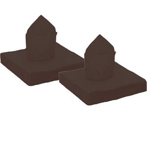 Santex 50x stuks feest servetten zwart - x cm - papier -