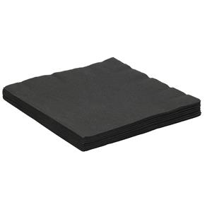 80x stuks tafel diner servetten zwart 33 x 33 cm 3-laags -