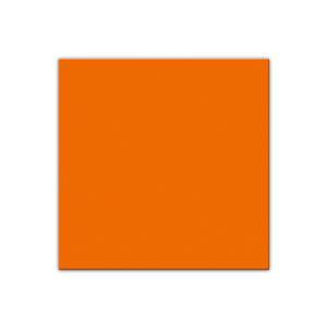 100x Servetten van papier oranje 33 x 33 cm -