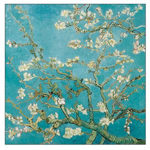 Ambiente 80x Tafel diner/lunch servetten 33 x 33 cm bloesem bloemen print -