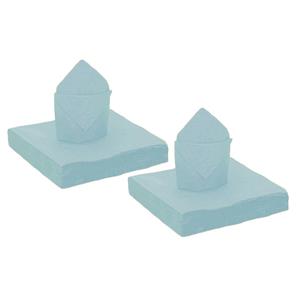 Santex 100x stuks feest servetten lichtblauw - x cm - papier -