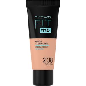 Maybelline 3x  Fit Me Matte + Poreless Foundation 238 Rich Tan