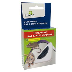 Luxan Ultrasoon muizenverjager - 90 m² - doos - 1 stuk