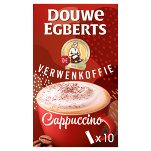 Douwe Egberts ouwe Egberts Verwenkoffie Cappuccino oploskoffie 10 stuks bij Jumbo