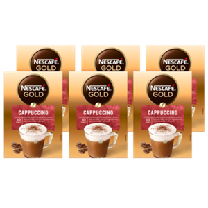 NESCAFÉ escafe Gold Cappuccino Oploskoffie 6 x 10 zakjes bij Jumbo