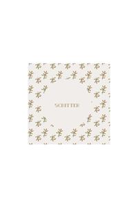 Zusss Servetten Schitter 12,5x12,5Cm Off White