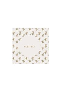 Zusss Servetten Schitter 12,5x12,5Cm Off White