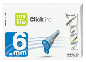 Mylife Clickfine Pennaalden 6mm 31G