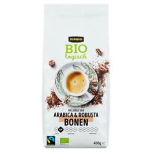 JUMBO umbo Biologisch Arabica & Robusta Koffiebonen 400g