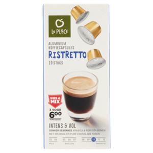 La PLACE VerticalLine;  Koffiecups Ristretto 10 Stuks Aanbieding bij Jumbo