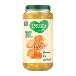 Olvarit lvarit Pompoen Kip Aardappel 15+ Maanden 250g bij Jumbo