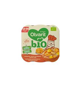 Olvarit Pompoen zoete aardappel kip 12M211 bio