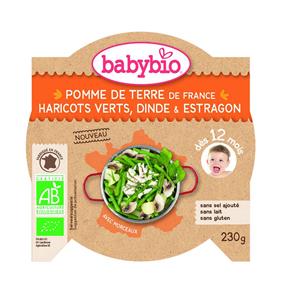 Babybio Mon petit plat aardappel princessenbonen kalk bio