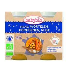 Babybio Wortel pompoen rijst 200 gram bio