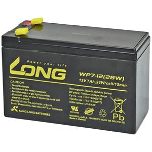 Long WP7-12(28W)-M/F1 WP7-12(28W)-M/F1 Bleiakku 12V 7Ah Blei-Vlies (AGM) (B x H x T) 151 x 102 x 65m