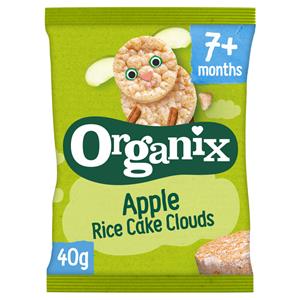 Organix  Rijstwafeltjes - 7+M - Appel - 40gr