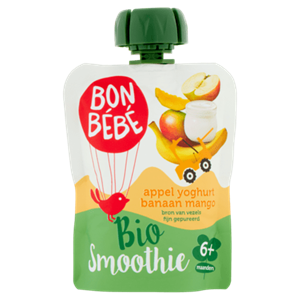 Bonbebe Bio yoghurt appel-ban-mango smoothie