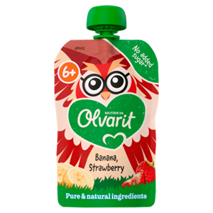 Olvarit 6+mnd Knijpfruit Banaan Aardbei