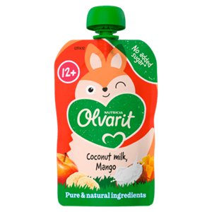 Olvarit 12+mnd Knijpfruit Kokosmelk Mango