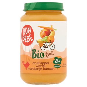 Bonbebe Bio 8mF0802 druif appel wortel mandar
