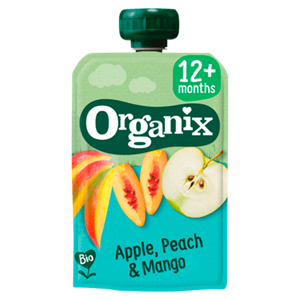 Organix Apple peach & mango 12+