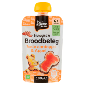 De Kleine Keuken Bio broodbeleg zoete aardappel 6+