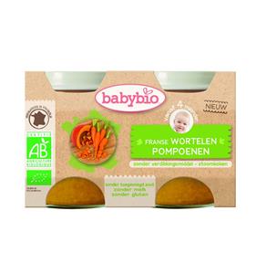 Babybio Groenten wortel pompoen 130 gram bio