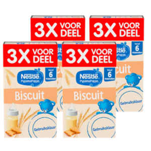 Nestle estle PyjamaPapje Biscuit 6+ Baby Pap 4 x 3 stuks bij Jumbo