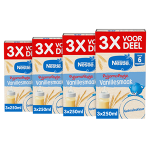 Nestle estle PyjamaPapje Vanille 6+ Baby Pap 4 x 3 stuks bij Jumbo