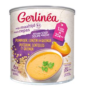 Gerlinea 4x  Maaltijdsoep Pompoen - Linzen - Quinoa 318 gr