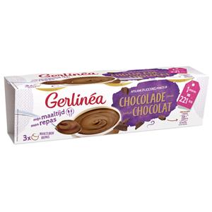 6x Gerlinea Pudding Chocolade 3 Pack 630 gr