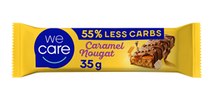 WeCare Lower Carb Caramel Nougat Reep