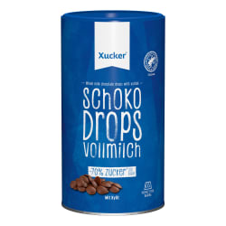 Xucker Schoko-Drops Vollmilch mit Xylit, groß