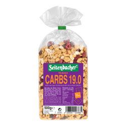 Seitenbacher Müsli CARBS 19.0 500g Raspberry, bes , framboos  muesli granen Brei pap Koolhydraatarme granen