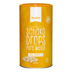 Xucker Weiße Schokodrops mit finnischem Xylit (750g) zuurtje White Chocolate Snacks Low Carb chocola