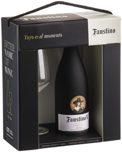 Faustino V Reserva Geschenkverpakking met Glas 75CL