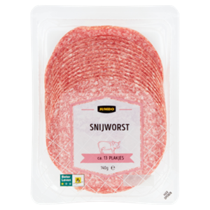 JUMBO VerticalLine;  Snijworst 140g Aanbieding bij 