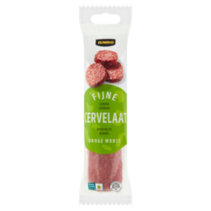 JUMBO umbo Fijne Cervelaat Droge Worst 250g