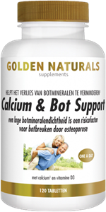 Golden Naturals Calcium & bot support 120 vegetarische tabletten