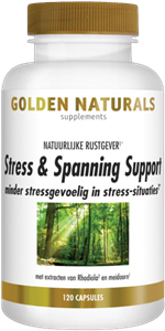 Golden Naturals Stress & spanning support 120 vegetarische capsules