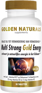 Golden Naturals Multi strong gold energy 30 veganistische tabletten