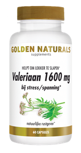 Golden Naturals Valeriaan 1600mg 60ca