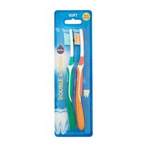 Derlon Tandenborstel Double Action Soft duo pack
