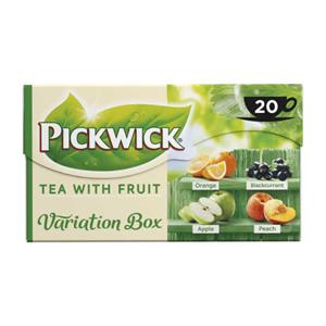 Pickwick TEA WITH FRUIT TEA BAGS VARIATION BOX GREEN 30G 20X1.5G