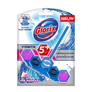 Glorix WC Blok Blauw Water Pink Magnolia 1 Stuk