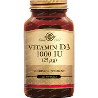 Solgar Vitamin D-3 25Mcg/1000IU 100 softgels